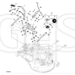 John Deere X370 - PC12710 - Lift System - ST843062 | GHS
