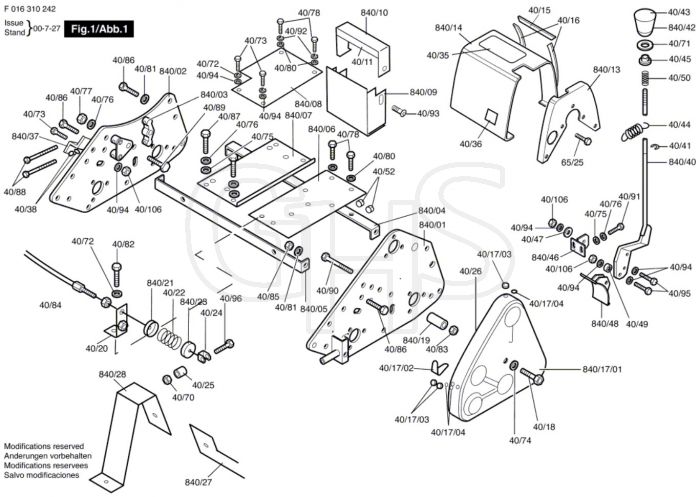 Atco Royale 30 - F016310242 - Main Assembly