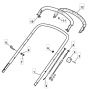 MTF 4820 PD - 2013 - 299486023/MTF - Mountfield Rotary Mower Upper Handle Diagram