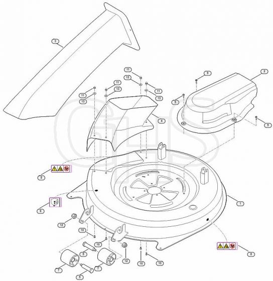Genuine Stihl RT4082.1 / K - Mowing deck housing