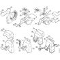 Genuine Stihl 026 C / P - Shroud, Carburetor box cover