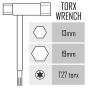 Spark Plug Spanner 13mm x 19mm (T27 Torx End) - Fits Stihl TS410, TS420