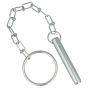 Universal Acro Prop Pin (16mm/ 5/8") With Chain & Ring