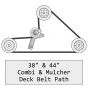 Genuine Countax & Westwood C Series 38" Mulching Cutter Belt (Deck Spindle) - 228000500