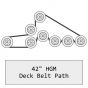 Countax & Westwood 42" HGM Cutter Deck Belt (Blade Spindle) - 229503501