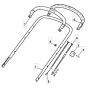 4320 HP - 2009 - 294434023/M09 - Mountfield Rotary Mower Upper Handle Diagram