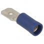 Blade Connectors (6.3mm Blue Insulated Male Terminals) - Pack of 100
