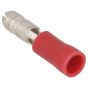 Bullet Connectors (4mm Red Insulated Male Terminals) - Pack of 100