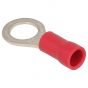 Ring Terminals (6mm Red Insulated) - Pack of 100