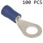 Ring Terminals (6mm Blue Insulated) - Pack of 100