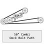 Genuine Countax & Westwood 50" Mulching/ Combi Cutter Deck Belt (Blade Spindle) - 228000900