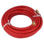 1/4" ID x 50FT Air Hose Rubber With Brass Fittings