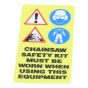 Chainsaw Safety Stickers, Pack of 10
