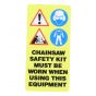 Chainsaw Safety Sticker              