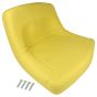 Universal Garden Ride-On Tractor Seat (Yellow) and Fixing Bolts