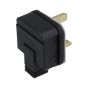 Black Rubber Plug, 13 Amp (Perma Plug)