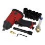 1/2" Air Impact Wrench Kit With Impact Sockets (17 Piece)