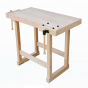 Wooden Work Bench With Vice - 1000mm x 500mm x 770mm