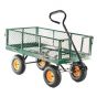 320kg Garden Push Hand Cart With Easy Drop Down Sides