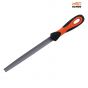 Bahco Handled Half Round Second Cut File 1-210-08-2-2 200mm (8in) - 1-210-08-2-2