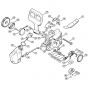 Genuine Stihl E20 C / C - Oil pump, Chain brake