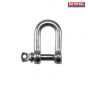 D Shackle Zinc Plated 6mm (Pack of 4)