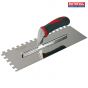 Notched Trowel Serrated 10mm Stainless Steel Soft-Grip Handle 13 x 4.1/2in