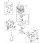 Stihl FS411 C-EM - Crankcase, Cylinder - Parts Diagram