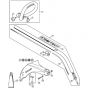 Genuine Stihl FS50 - 4144 / K - FS 50: Drive tube assembly, Loop handle