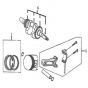 Cobra H210C - Engine HSD21200000 CrankShaft/Piston Diagram