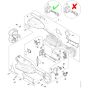 Stihl HLA66 - Handle Housing, Cover ⇥ 443381483 - Parts Diagram