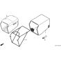 Honda HRB475C - SDEE - MZCE 8000001-8999999 Grass Bag Diagram