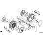 Honda HRB475C - SDEE - MZCE 8000001-8999999 Rear Wheel Diagram