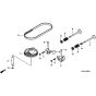 Honda HRD536C - HXE - MZCA 8000001-8099999 Camshaft Pulley Diagram