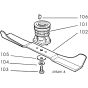 Honda HRG465CSD (2002) - SDI - MADF 8200001-8299999 Blade Assy Diagram