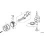 Honda HRS536C5 - VKEH -  Crankshaft, Piston Diagram
