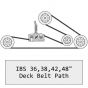Countax & Westwood 36" IBS Cutter Deck Belt (Blade Spindle) - 22869800         