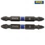 IRWIN Impact Double Ended Screwdriver Bits Pozi PZ2 60mm Pack of 2 - 1923408
