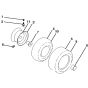McCulloch M20-42T - 290820 - 2013-01 - Wheels and Tyres Parts Diagram