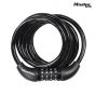 Master Lock Black Self Coiling Combination Cable 1.8m x 8mm - 8221EURDPRO