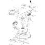McCulloch MOWCART66 - 96021000902 - 2011-08 - Mower Deck - Cutting Deck Parts Diagram