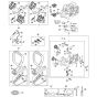 Stihl MS162 C-BE - Engine Housing - Air Filter - Av System - Handlebar - Parts Diagram
