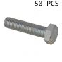 Setscrews M12 x 50mm, Pack of 50 - Zinc Plated 8.8 HT DIN 933