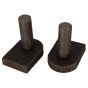 19mm Gate Hooks To Weld With Straight End Base - Prepacked Pack Of 2 - ONLY 3 LEFT