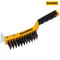 Roughneck Carbon Steel Wire Brush Soft-Grip with Scraper 300mm (12in) - 52-042