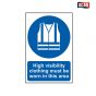 Scan High Visibility Jackets Must Be Worn In This Area - PVC 200 x 300mm - 22