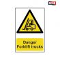 Scan Danger Forklift Trucks - PVC 200 x 300mm - 954