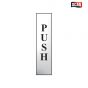 Scan Push Vertical - Polished Chrome Effect 50 x 200mm - 6032C