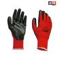 Scan Palm Dipped Black Nitrile Glove - Large - 2ANK33L-24