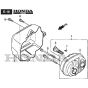 SP425 - 2020-2021 - 2L0432038/M19 - Mountfield Rotary Mower Exhaust Muffler Diagram
